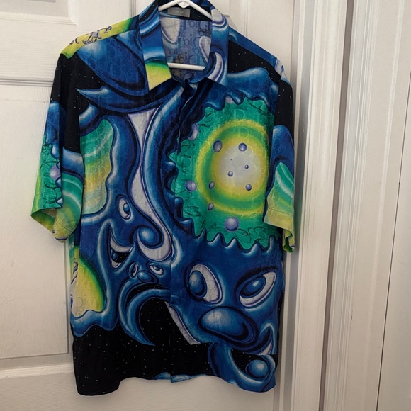Dior Other - Dior Blue and Black Patterned Shirt